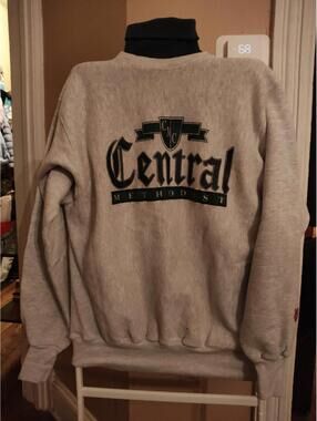 Vintage MV Brand - Central Methodist  Sweatshirt W/ Built In Turtleneck EUC